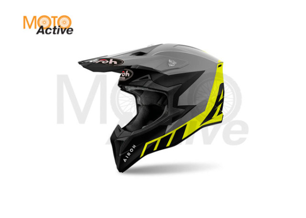 Кроссовый шлем Airoh Wraaap RELOADED Yellow Matt